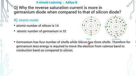 3 Why Reverse Saturation Current Is More In Germanium Diode Than