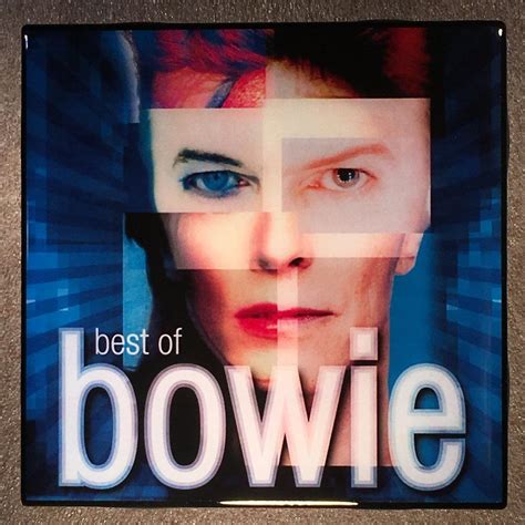 David Bowie Best Of Coaster Record Cover Ceramic Tile Best Of David Bowie David Bowie Space
