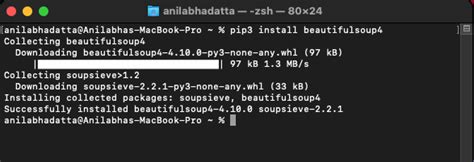 Cómo instalar BeautifulSoup en Python en MacOS Acervo Lima