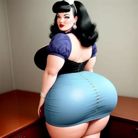 Photo In K Bbw Bettie Paige With Huge Ass In A Dress