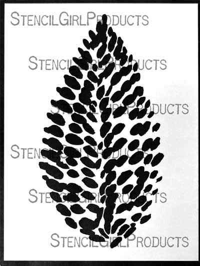 Pine Cone Dream Stencil Flora Bowley Stencilgirl Products Flora