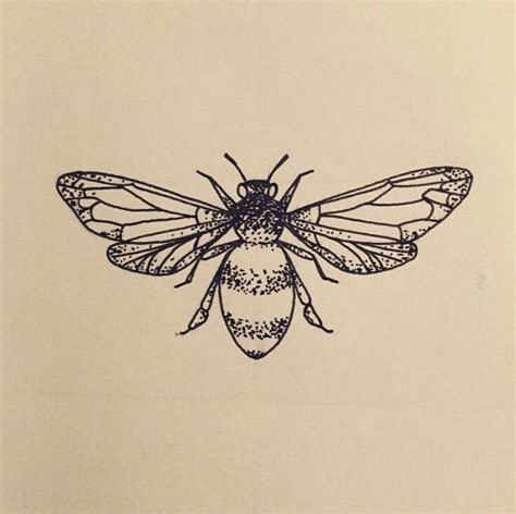 Tattoo Minimaliste Skull Tatto Bee Drawing Wings Drawing Tattoo