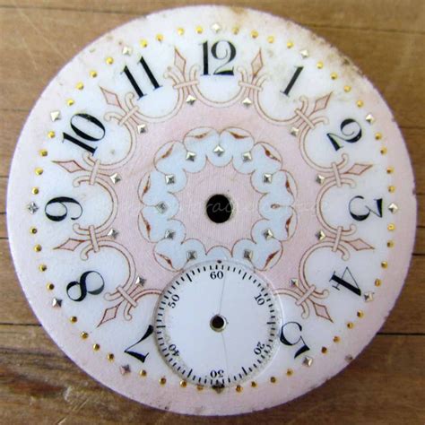 Gracies Cottage Vintage Clock Clock Face Clock Art