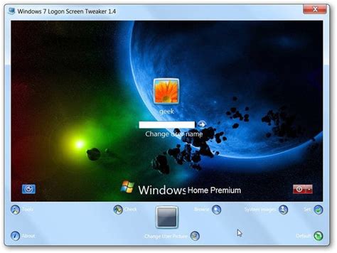 Windows 7 Logon Screen Tweaker Customizes Your Logon Wallpaper And More