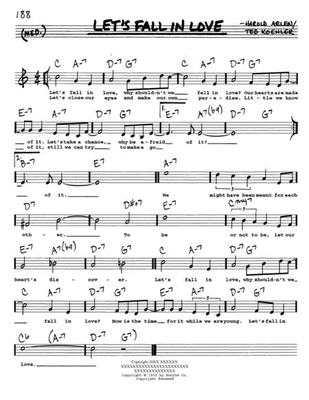 Video clip and lyrics let's not fall in love by big bang. Download Let's Fall In Love Sheet Music By Ted Koehler ...