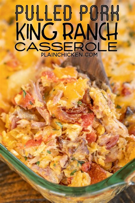 Left over smoked pork shoulder casserole recipes. Pulled Pork King Ranch Casserole - a delicious twist on a ...