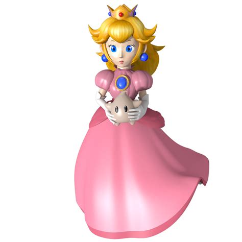 Princess Peach With Luma Master Pose By Vinfreild Princess Peach Mario Kart Super Princess