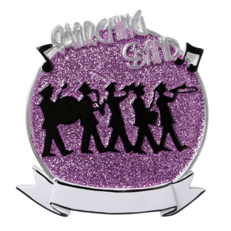 or1689 p marching band purple personalized christmas ornament polarx ornaments