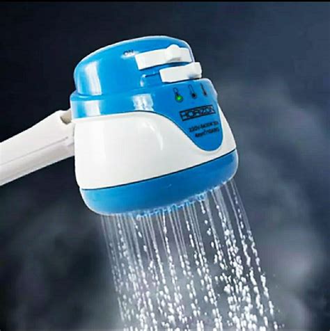 Electric Instant Hot Water Shower White And Blue Price In Bangladesh Techno Power Bangladesh