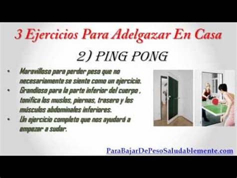 Estos ejercicios fáciles para bajar los muslos pueden ser lo que necesitas, para que tus piernas luzcan más delgadas y estilizadas. Tabla de Ejercicios Para Adelgazar En Casa - YouTube