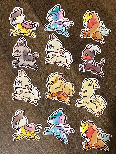 Pokémon Stickers Etsy