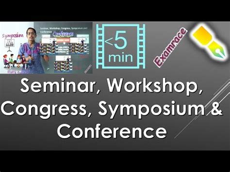 Seminar Workshop Congress Symposium Conference Teaching Aptitude
