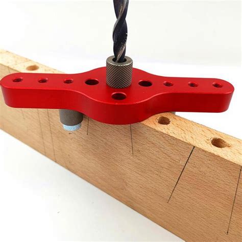 Vertical Pocket Hole Jig Woodworking Drilling Locator Self Centering