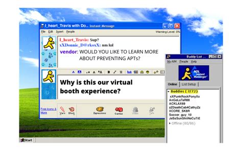 Welcome To Aol Chat Rooms In 1997oops I Mean Virtual Booths In 2020 Cybersecurity