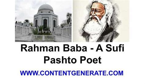 Rahman Baba I Pashto And Sufi Poet I Sufism In India I Content Generate