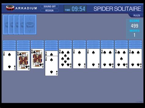 Arkadium Spider Solitaire Dtatila