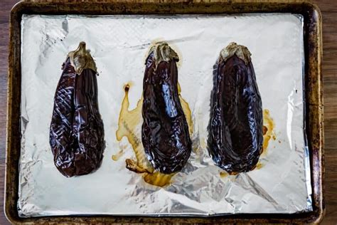 How To Roast Whole Eggplant In Oven Whole Baked Aubergine Recipe