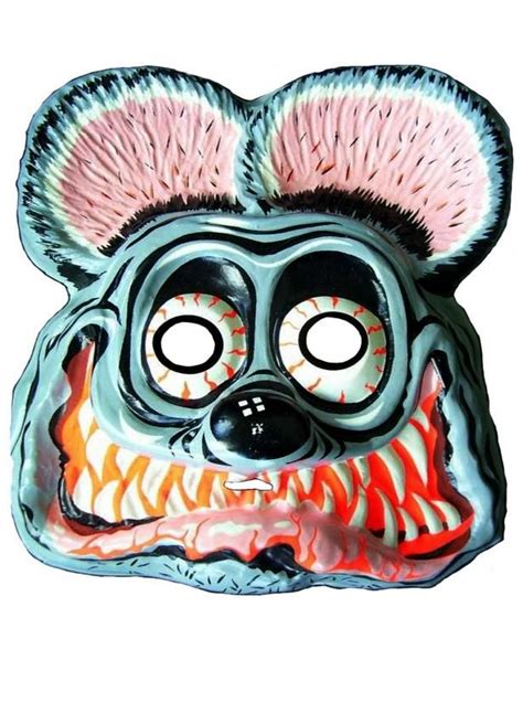 Rat Fink Vintage Retro Plastic Halloween Mask Halloween Horror