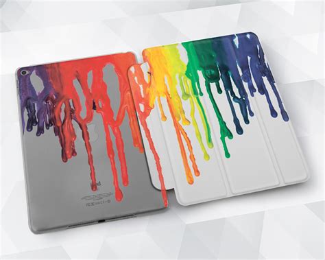 Paint Ipad Case Art Rainbow Ipad 97 6th Gen 2018 Girl Men Etsy