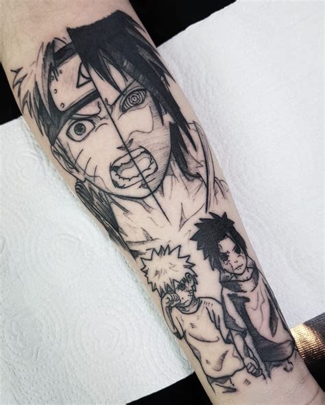 Tatto Naruto And Sasuke Peguei No Twitter Tatuagem Tatuagens De Anime