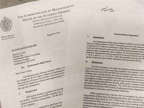 Documents Read Massachusetts Attorney Generals Report On Easthampton