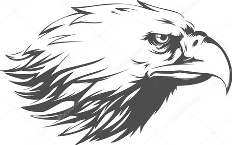 Eagle Head Vector Side View Silhouette — Stock Vector © Bluezace
