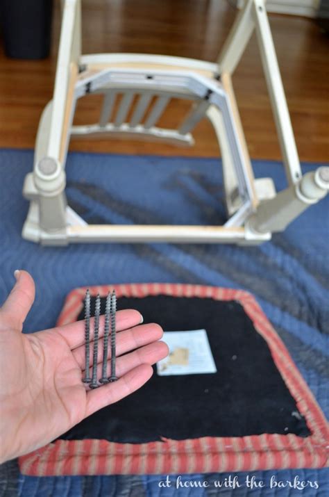 By flyingcuda, september 7, 2009 in furniture: How to Recover Kitchen Chairs - At Home with The Barkers