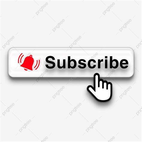 Subscribe Bell Button White Transparent Subscribe Png Button White