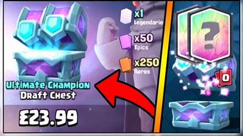 Ultimate Champion Draft Chest Opening In Clash Royale Two