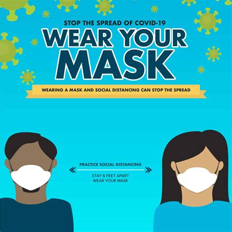 Covid 19 Wear Your Mask Poster Reunion Sunday