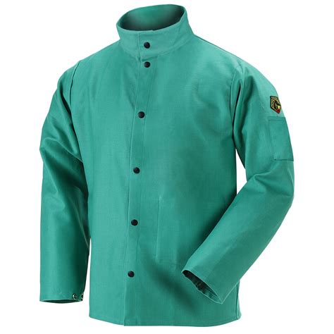 Fr Welding Jacket 100 Cotton 9 Oz Green ·frc Clothing Plus