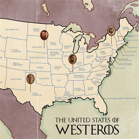 The Perfect Game Of Thrones Character For Each State Hbo Got Game