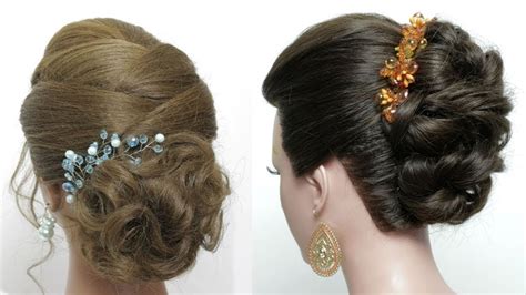 2 Bridal Hairstyles For Long Medium Hair Tutorial Messy