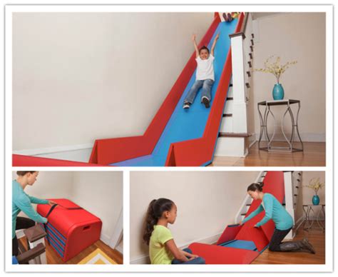 Foldable Stair Slide Sliderider Stair Slide Cool Diy Projects