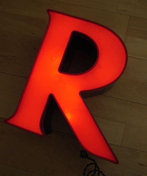 Letter R Large Uppercase R Wall Decor Red Decorative Etsy