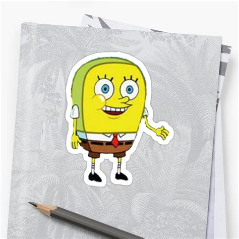 Normal Spongebob Stickers By Moreira Redbubble