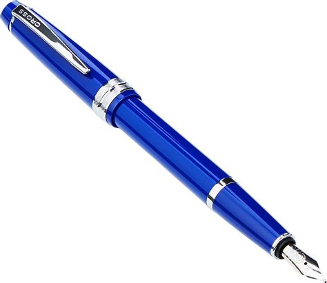 Amazon Com Cross Bailey Light Polished Blue Resin Fountain Pen