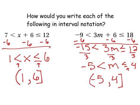 3-6 Compound Inequalities and Interval Notation | Math, Algebra