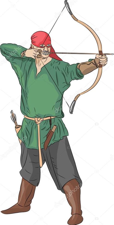 Vector Archer Stock Vector Image By Pillerss