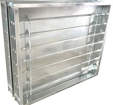Galvanized Steel Gi Back Draft Dampers For Fire Control Shape