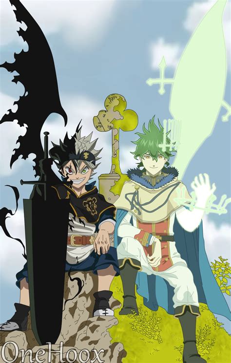 Yuno says hand asta over. Black Clover-Asta Black Form And Yuno Spirit Dive by ...