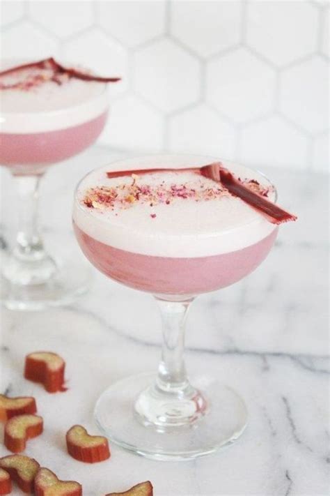 Listed below are just some of the many options you may want to use for your baby shower Rhubarb Rose Fizz Mocktail | Mocktail Recipes | Non ...