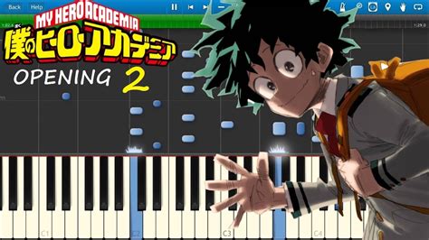 Boku No Hero Academia Opening 2 Piano Youtube