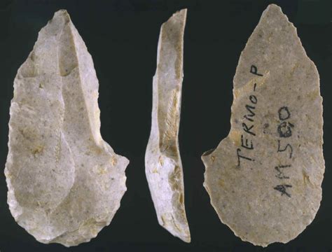 Burinscraper From The Aurignacian Stone Tool Industry Ancient