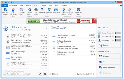 Thanks to this tool you can zip and unzip files in different formats. WinZip 21.5 Build 12480 (32-bit) Download for Windows / Screenshots / FileHorse.com