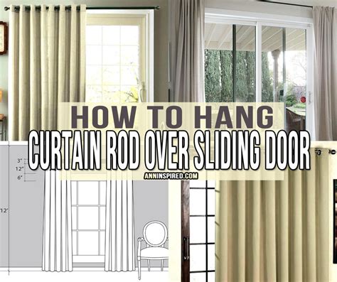 How To Hang A Curtain Rod Over Patio Door