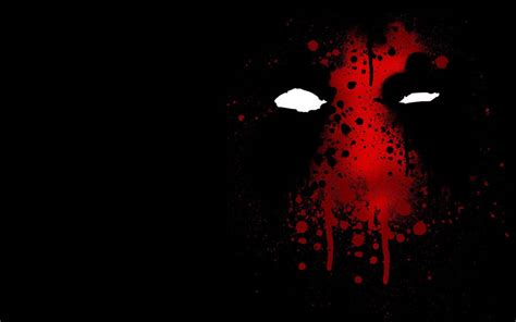 Download Black And Red Deadpool Paint Wallpaper