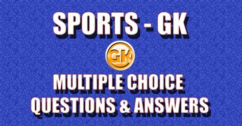 Feb 18, 2021 · not just friends, pub owners also use these questions to entertain their customers and have them coming back. Sports Multiple Choice Questions (MCQs) and Answers ...