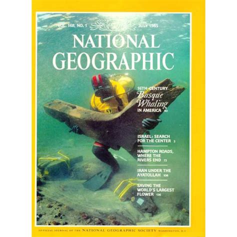 1985 07 Magazine National Geographic Magazines Elephant Bookstore