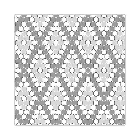 Custom Riverside Drive Diamond Mosaic Tailored To Hexagon 30cm